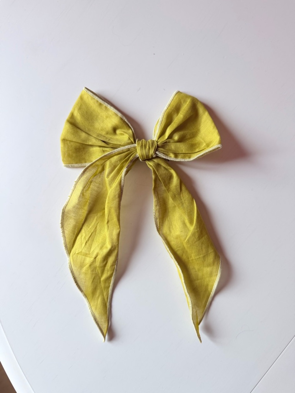 Wunderkin Fable Yellow Hair Bow Clip for Kids - Stylish Bow Accessory